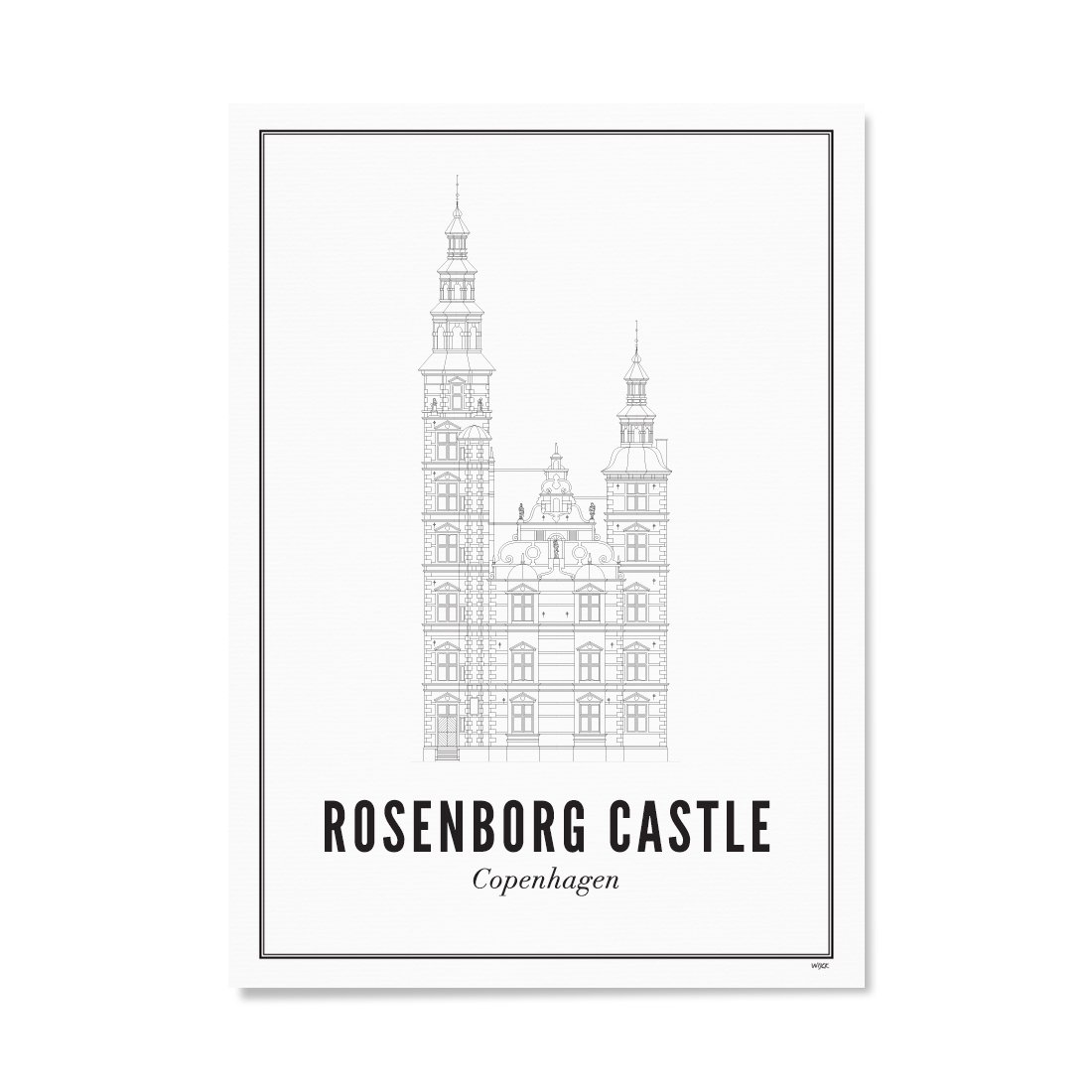 Poster of Copenhagen - Rosenborg Castle | WIJCK.